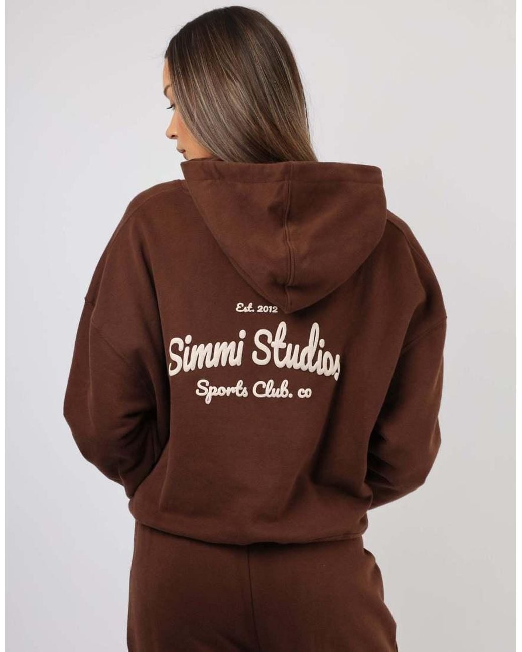 SIMMI Brown X Mia Khan Marilyn Printed Hoodie