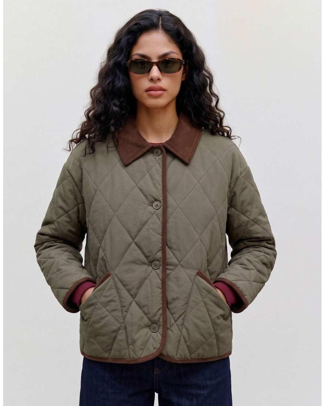 Vero Moda Brown Quilted Jacket