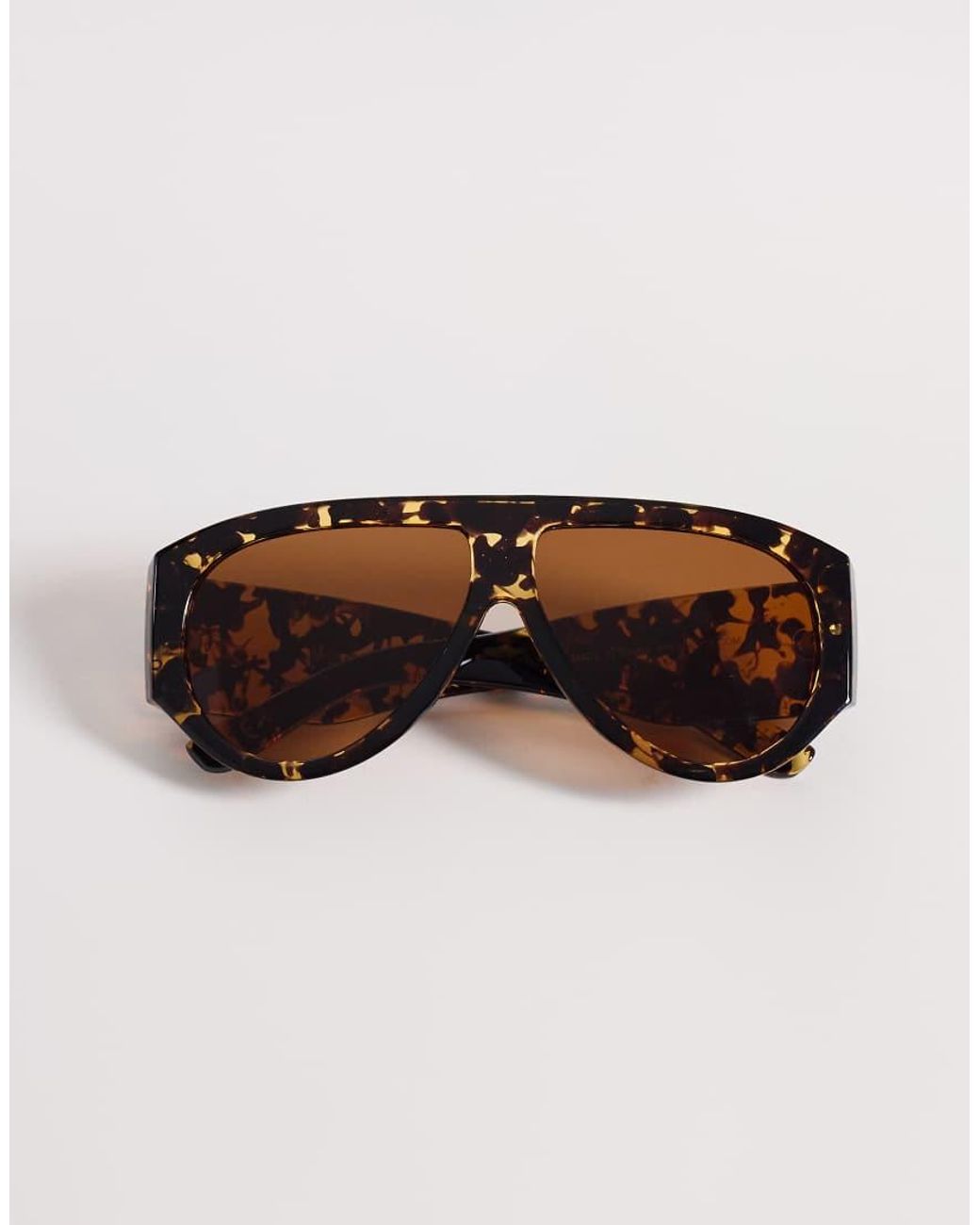 ASOS Brown Oversized Sunglasses for men