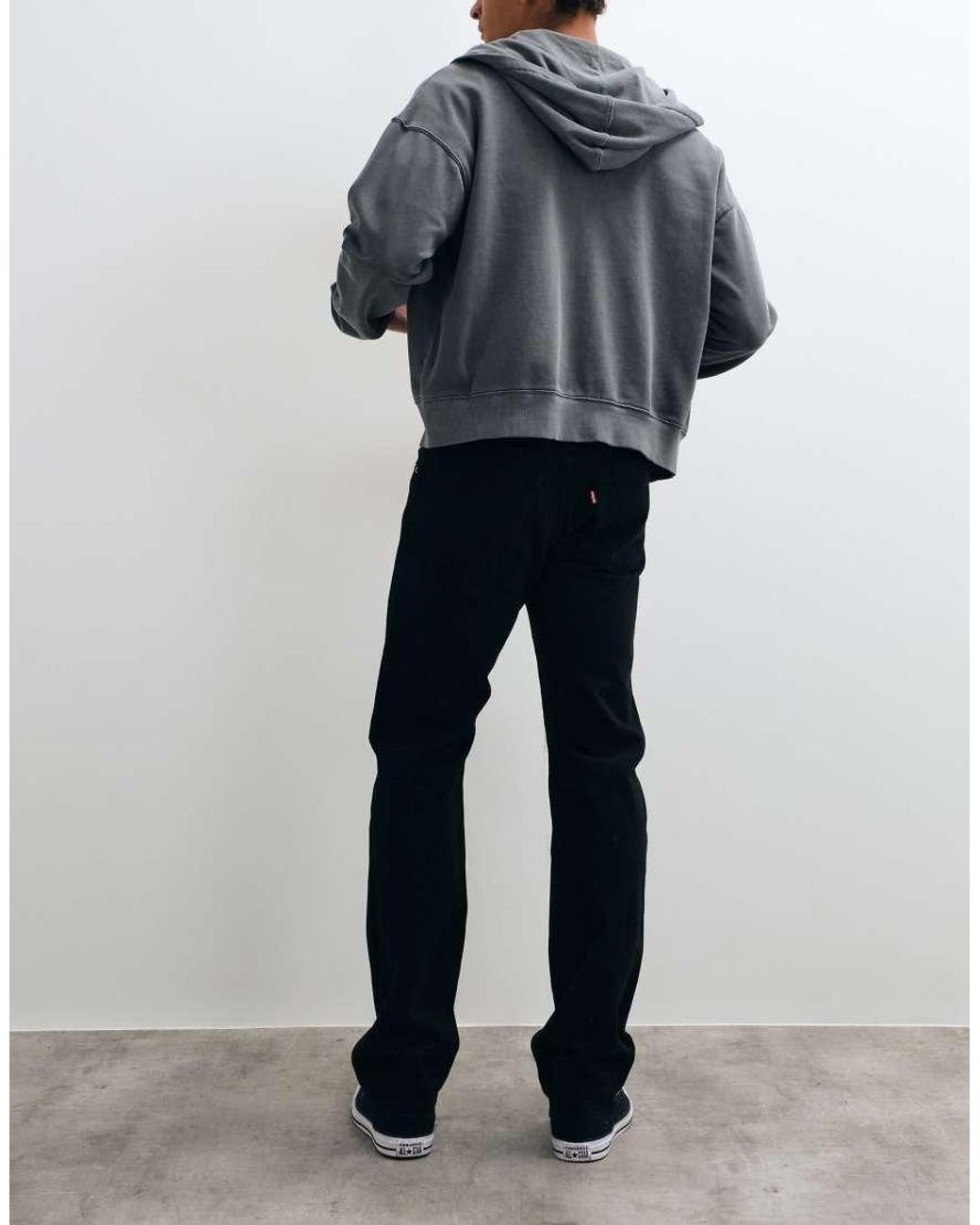 Levi's Black 501 Original Straight Jeans for men