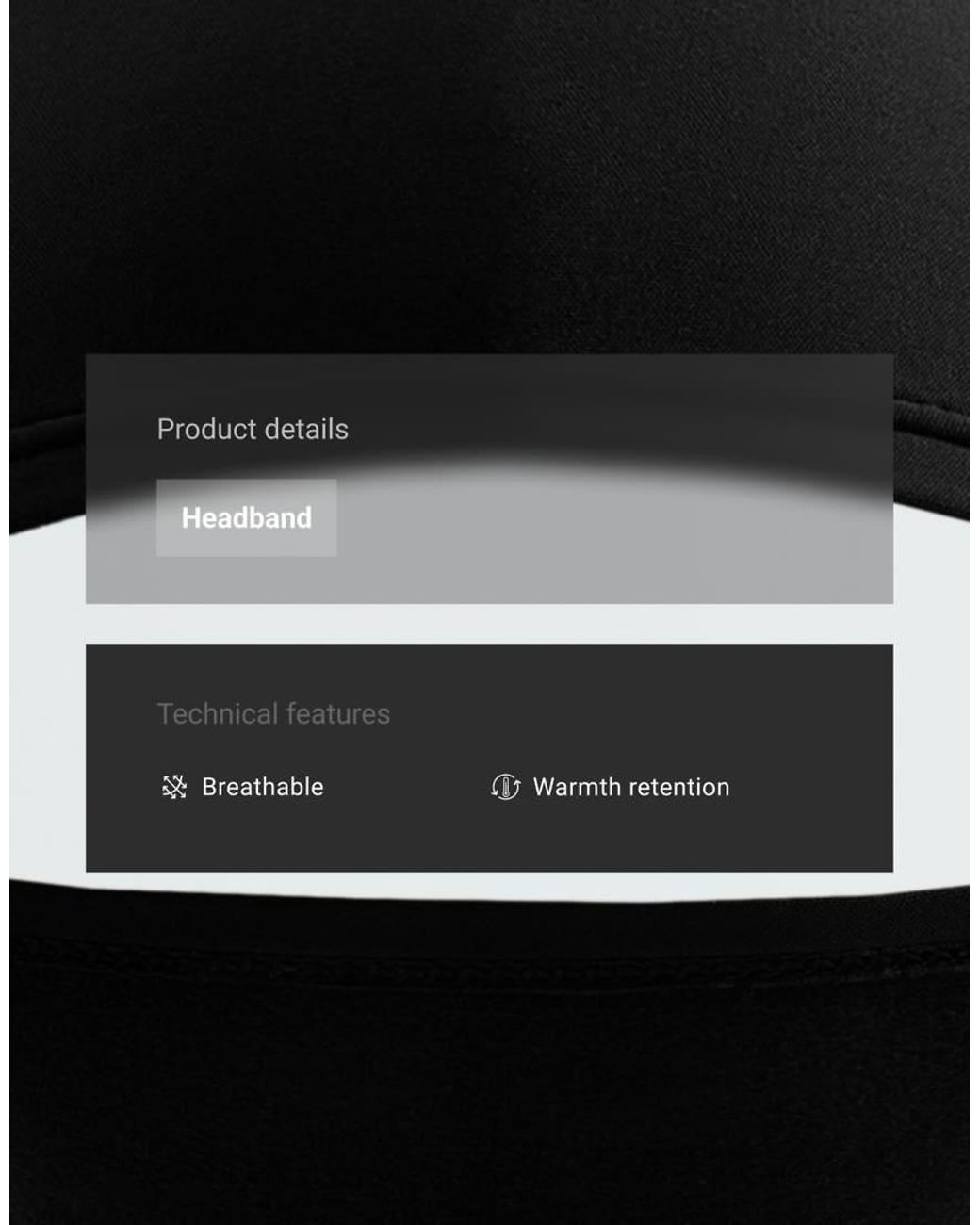 Oysho Black Extra Warm Headband