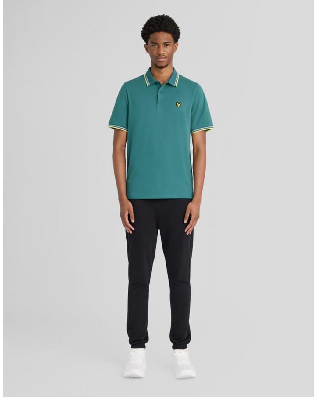 Lyle & Scott Green Ss Polo Shirts Tipped Sport Core Polo for men