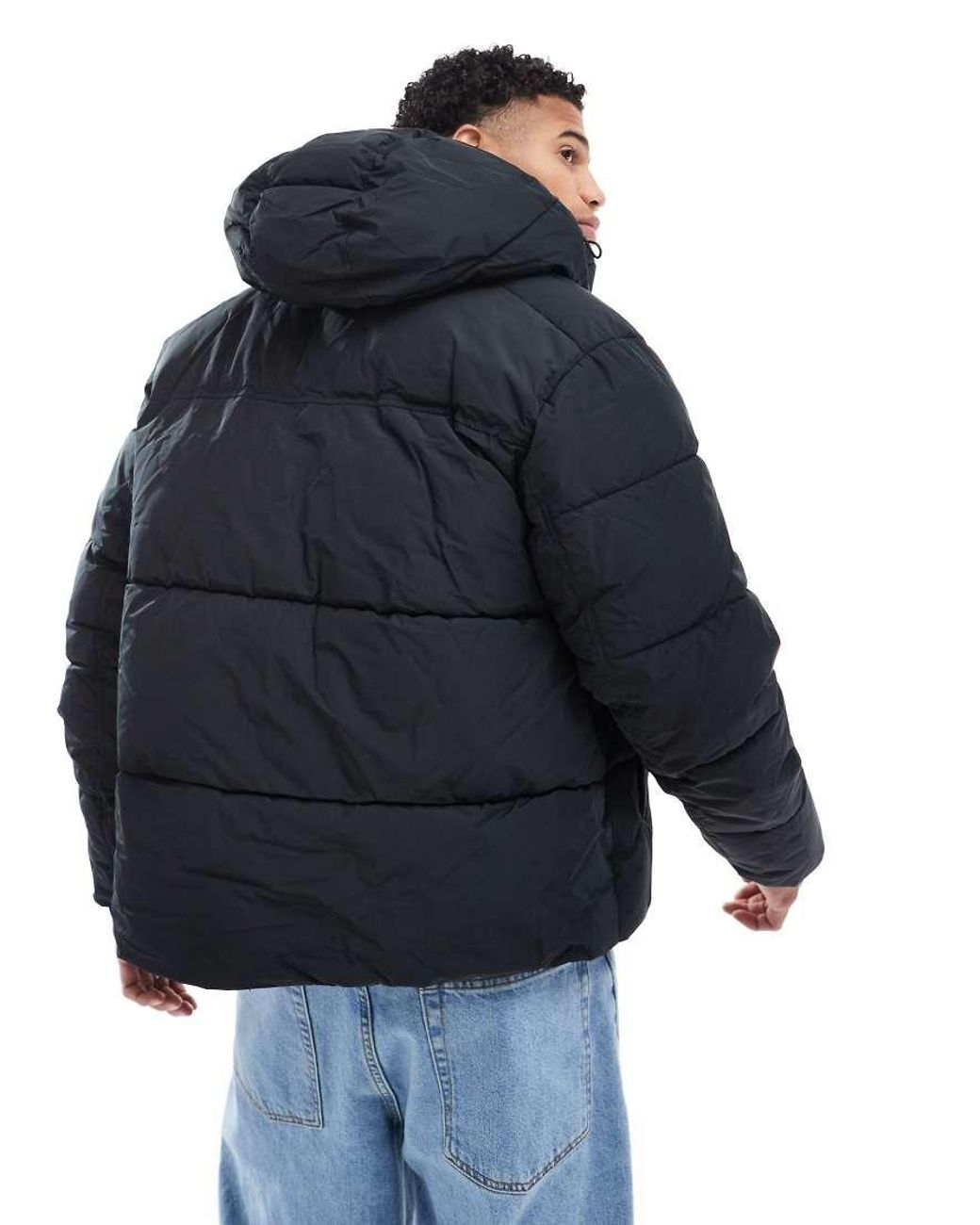 Jack & Jones Blue Short Puffer Jacket for men