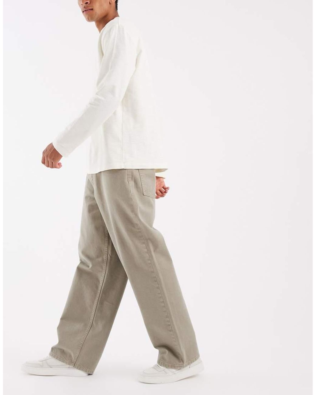 ASOS Natural baggy Jeans for men