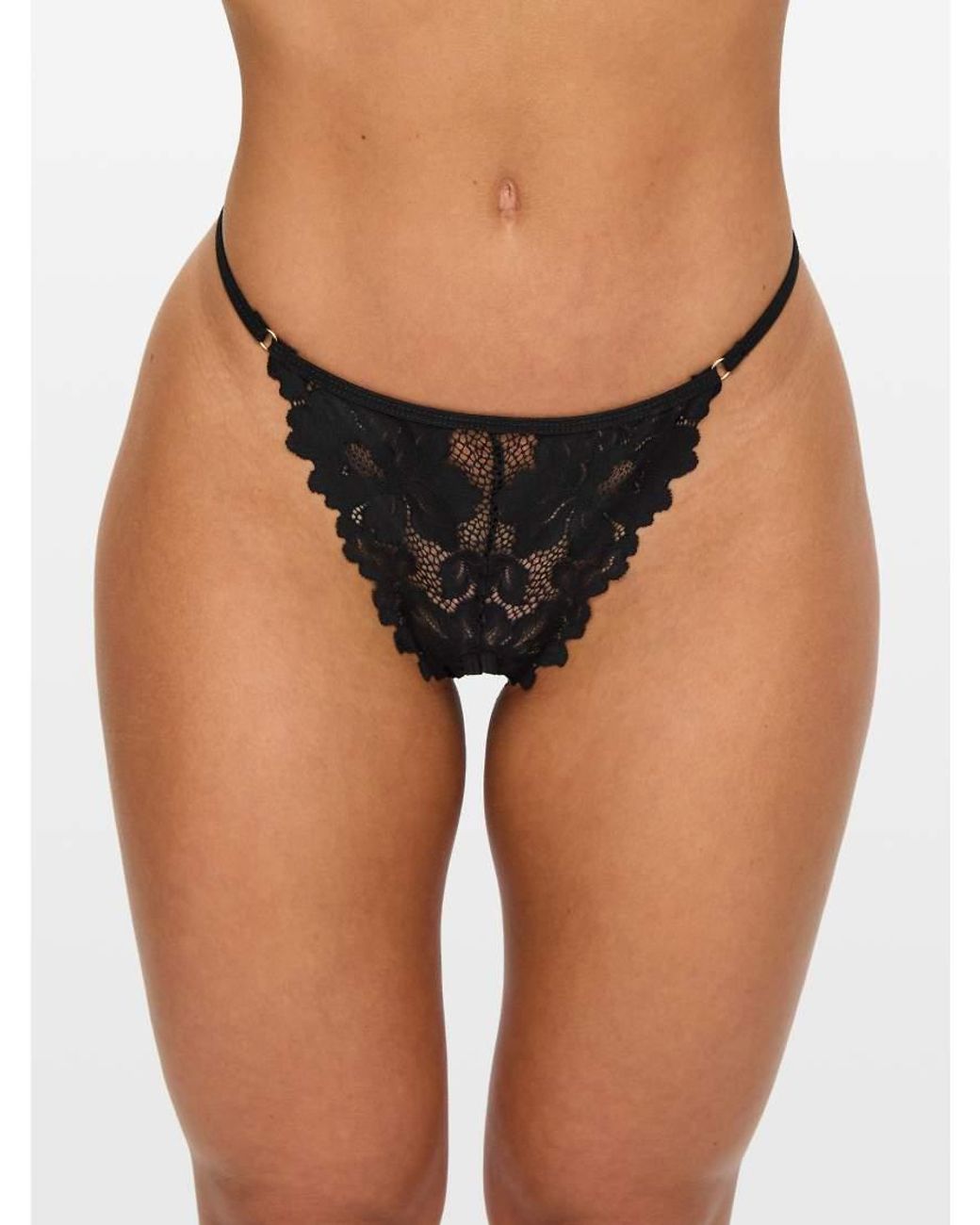 Ann Summers White Confession Lace Crotchless G-String