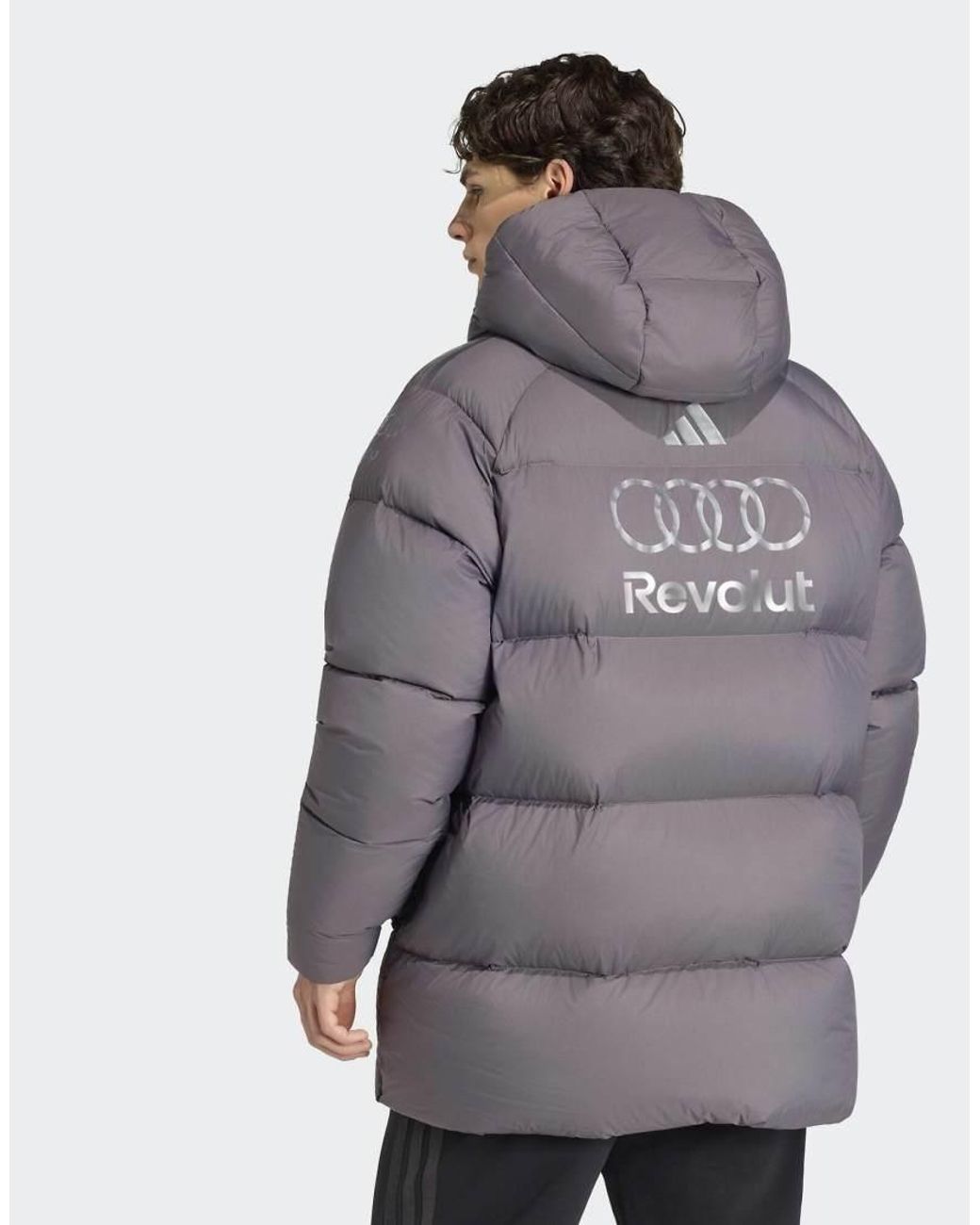 Adidas Originals Purple Audi Formula One Team Engineers & Marketing Winter Jacket for men