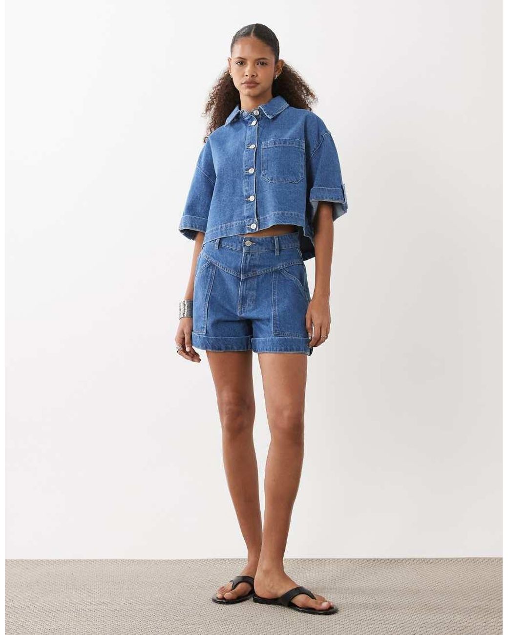 ASOS Blue Denim Boxy Shirt