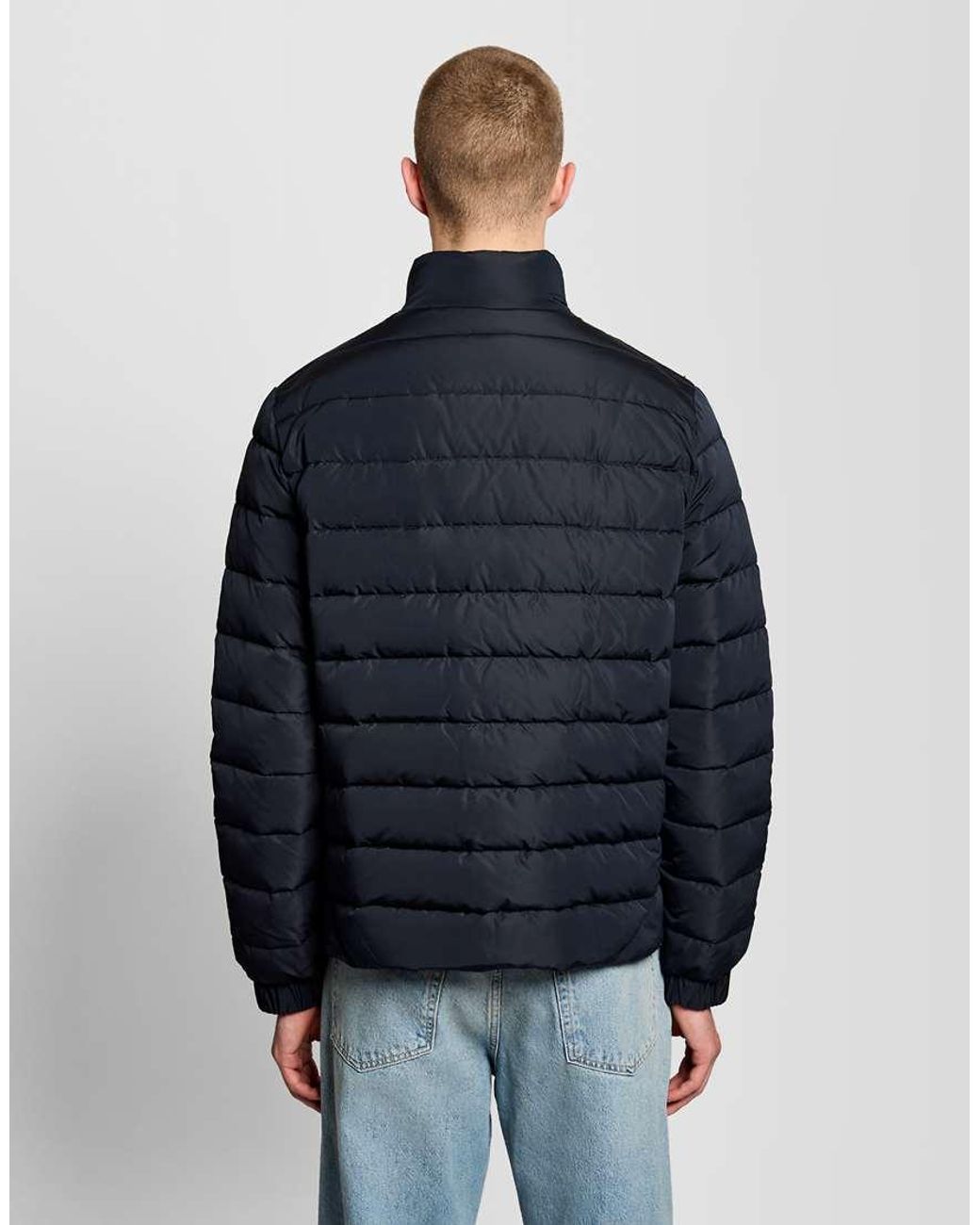 Lyle & Scott Blue Quilted Jacket for men