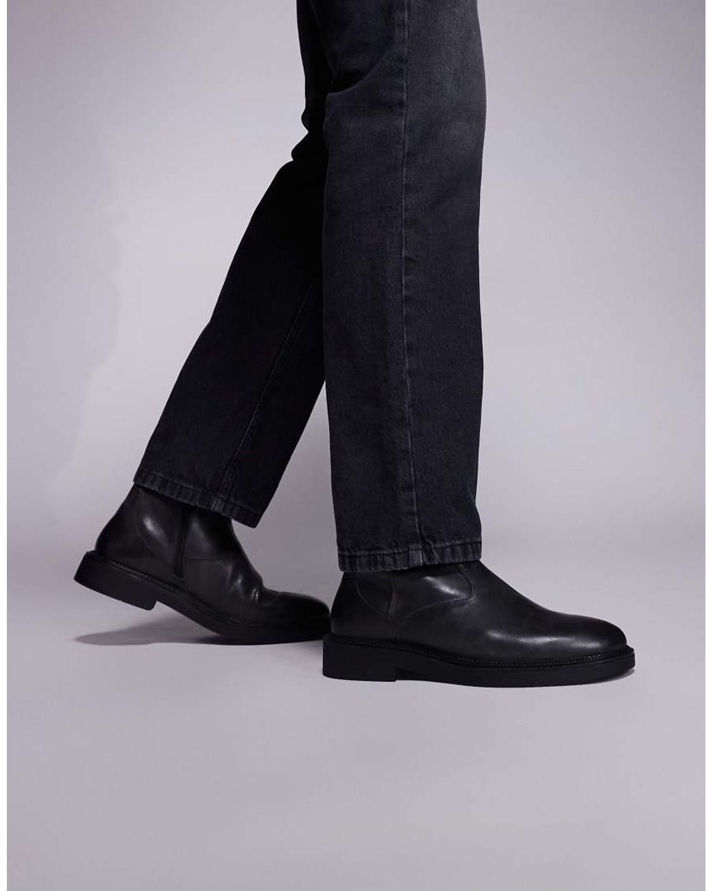 ASOS Black Chelsea Boot for men
