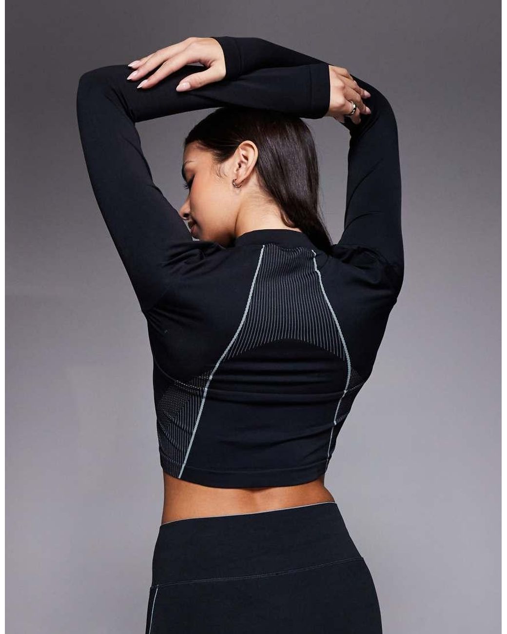 Under Armour Blue Vanish Seamless Long Sleeve Crop Top