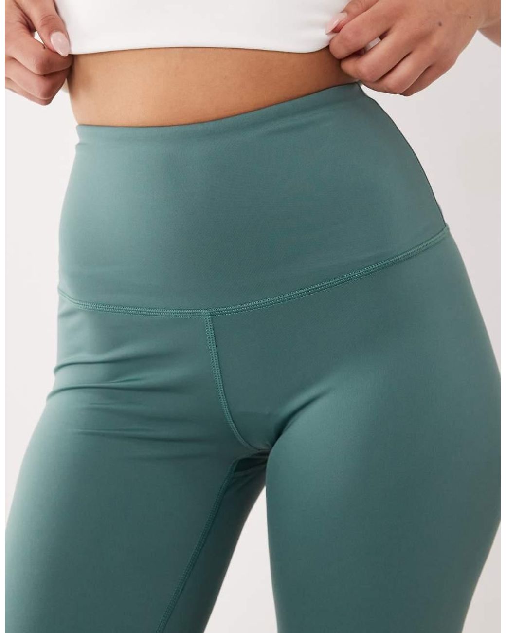 4505 Green Hourglass Icon Active Booty Sculpt High Waist Gym leggings With Inner Pocket