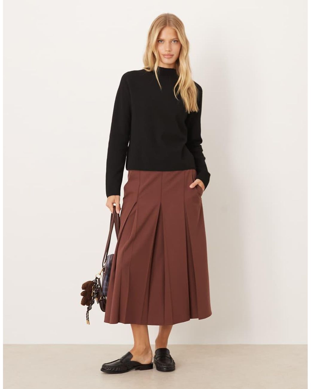 Mango Black High Neck Jumper
