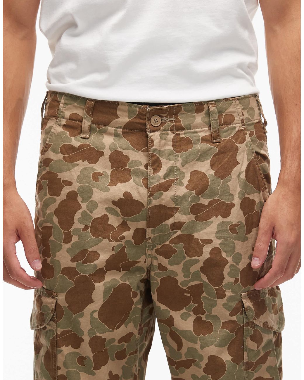 Levi's Xx Baggy Duck Camo Ripstop Cargo Trousers in Natural for