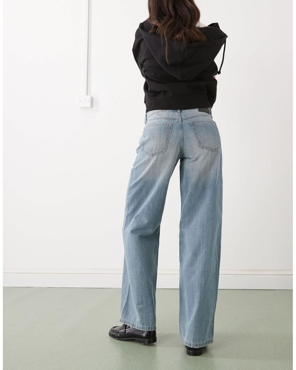 Weekday Blue Ample Low Loose Jeans