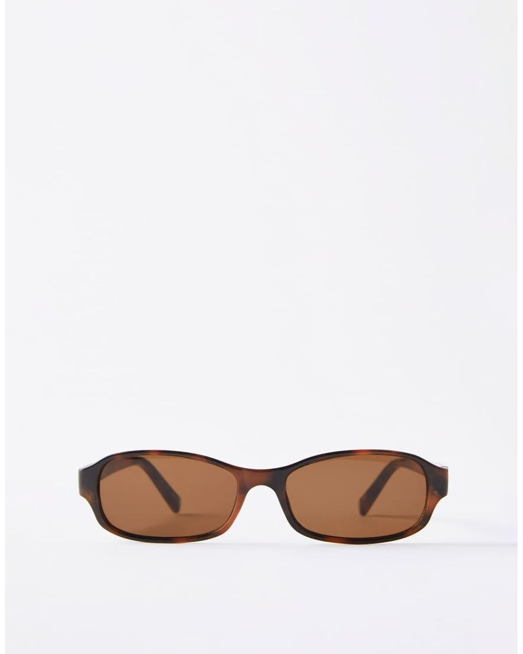 Cotton On White Jamie Slim Wrap Around Sunglasses