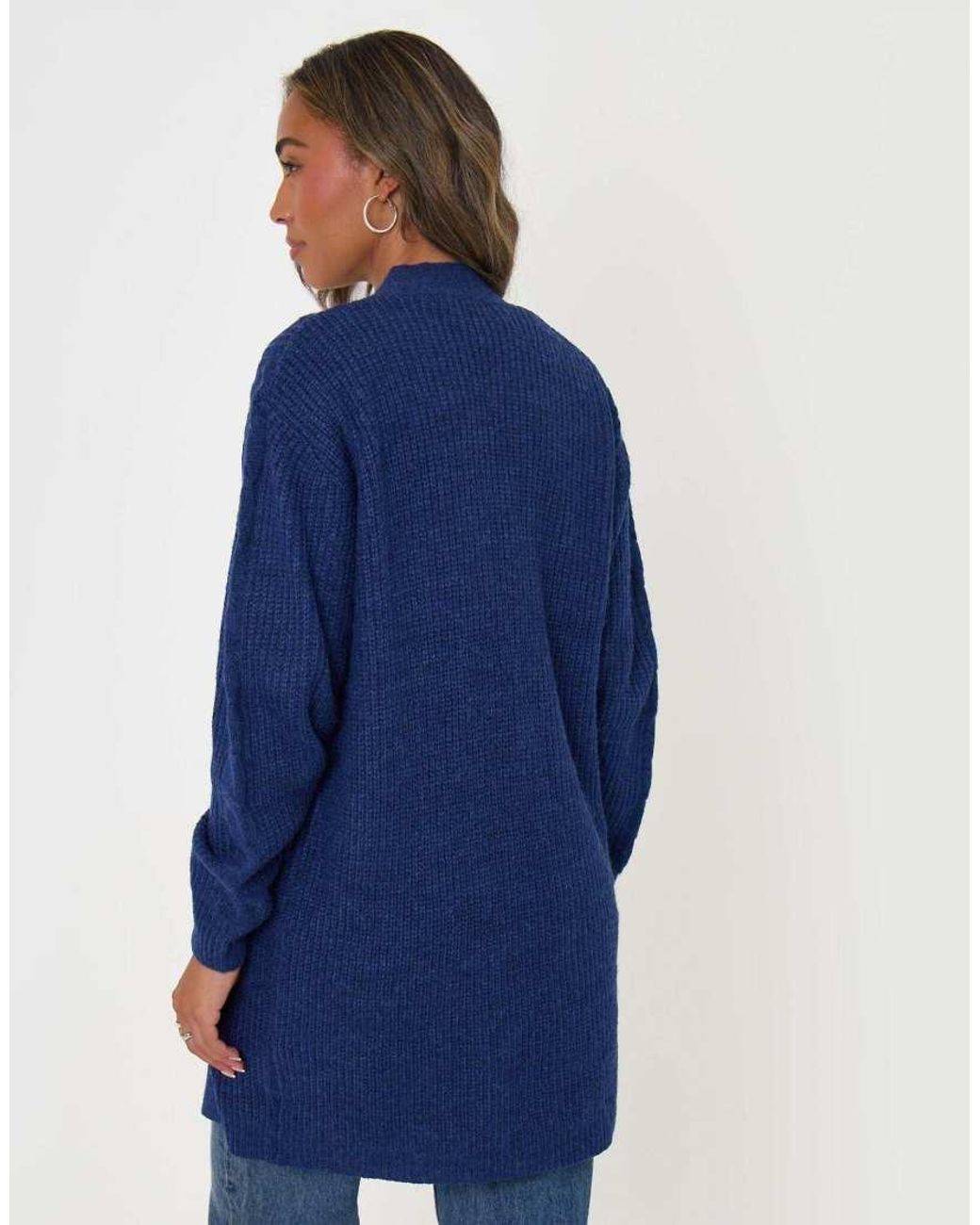 Threadbare Blue 'Rozanna' Cable Knit Cardigan