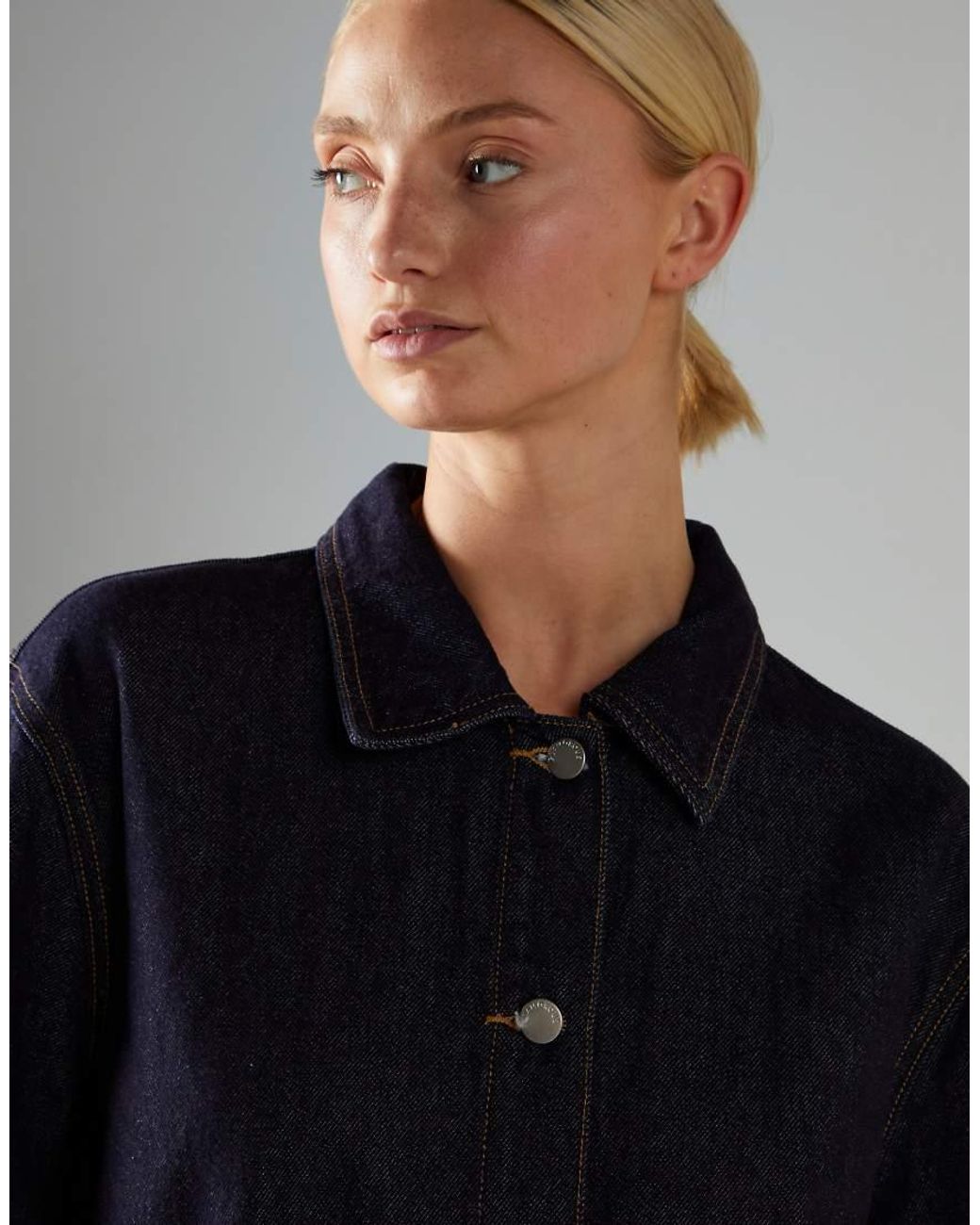 Glamorous Blue Patch Pocket Denim Jacket