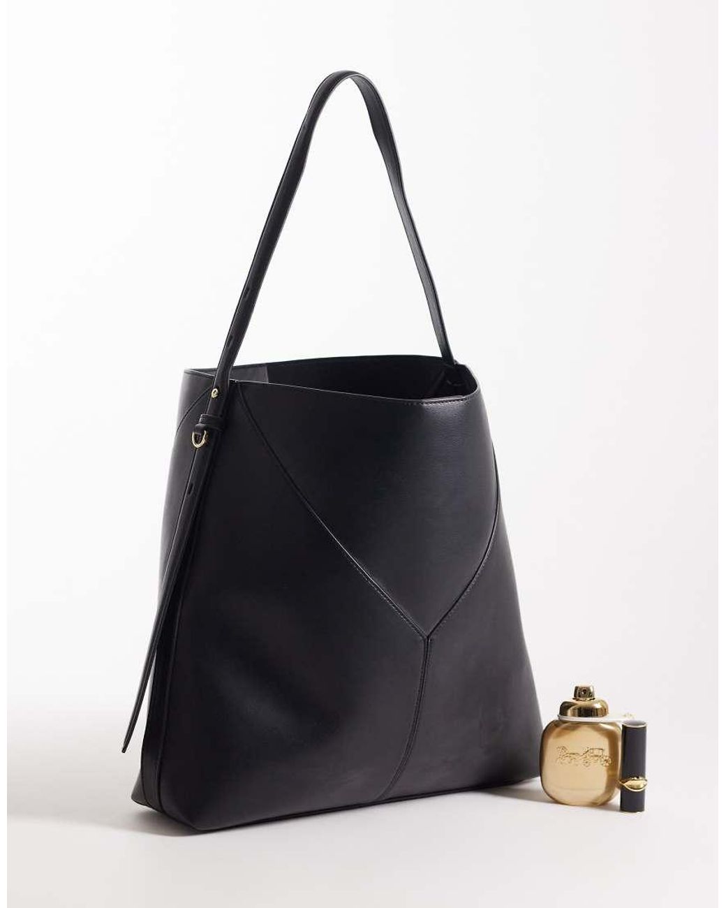 Borsa Da Spalla Slim Nera di Mango in Black