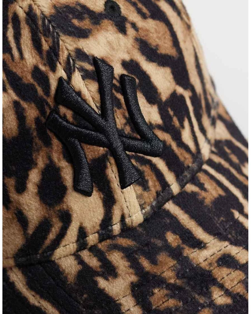 KTZ Brown Ny Yankees 9Forty Leopard Print Cap