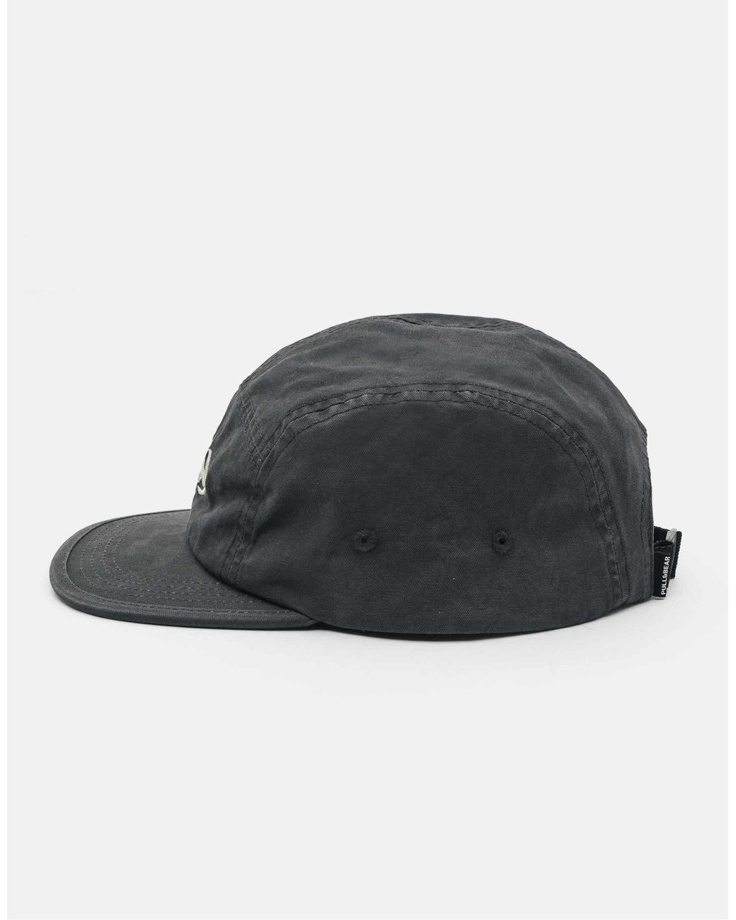 Pull&Bear – bestickte 5-panel cap in Gray für Herren