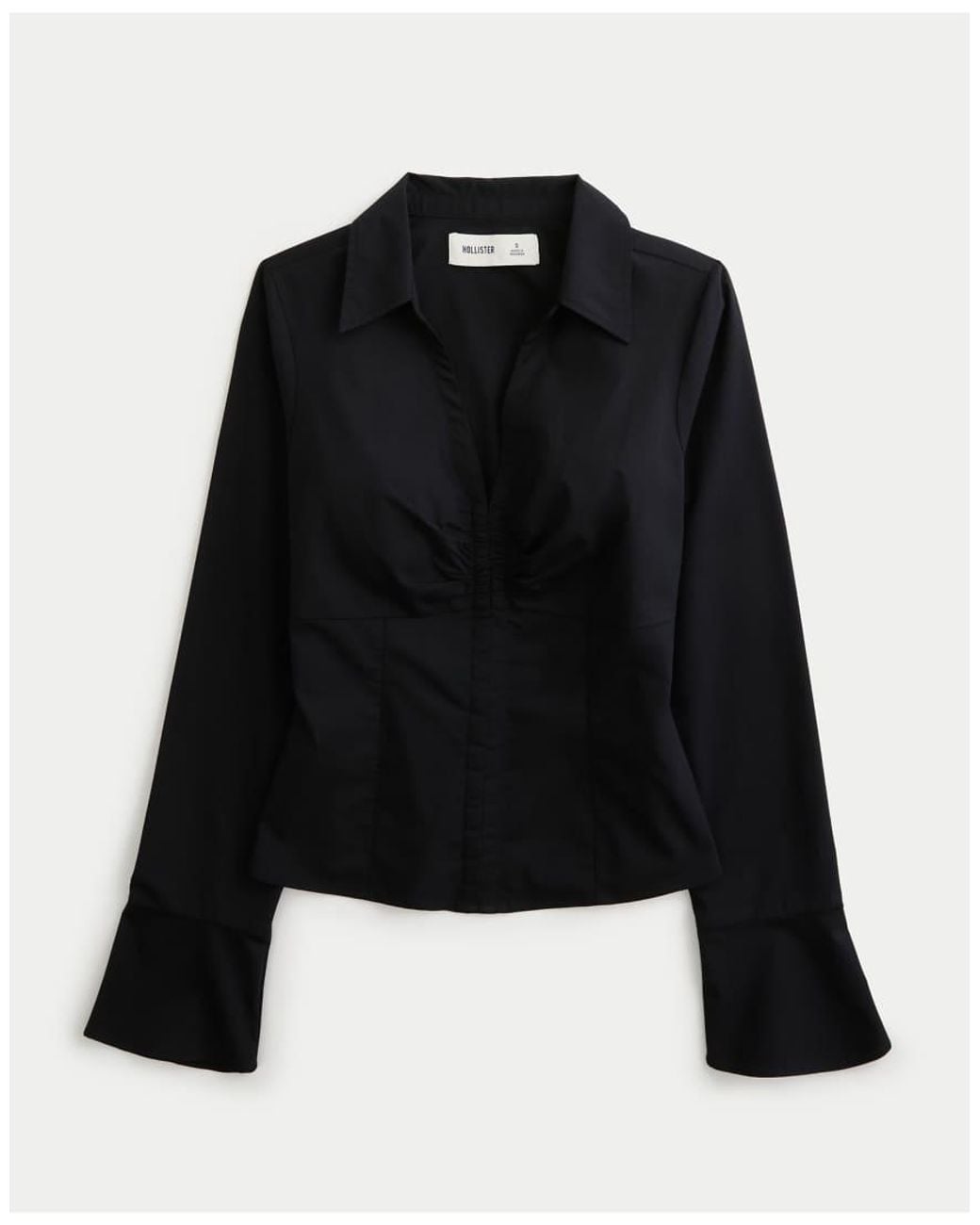 Hollister Blue Ciara Bell Sleeve Shirt