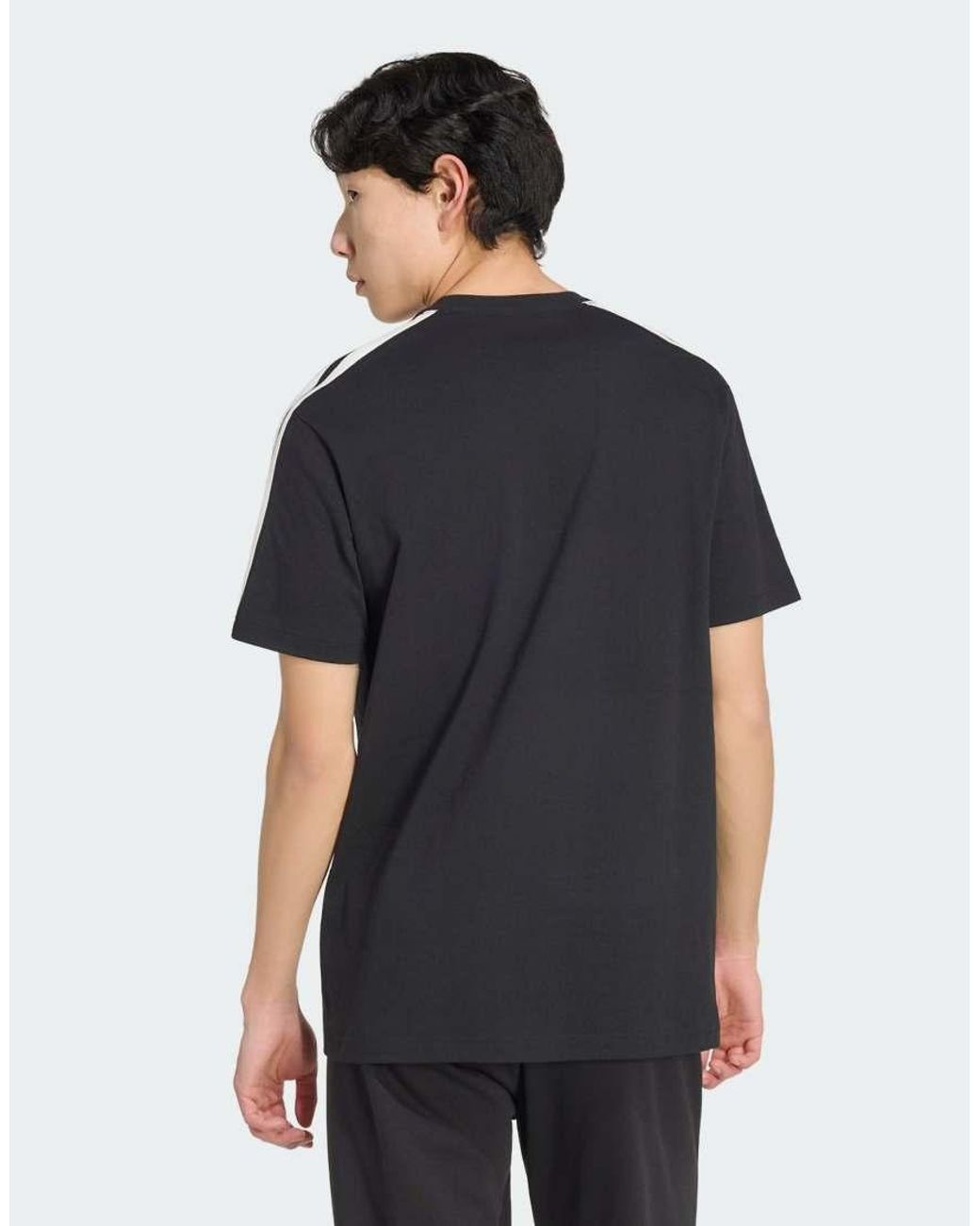 Adidas Originals Blue Adidas Kit 3-Stripes Regular T-Shirt for men