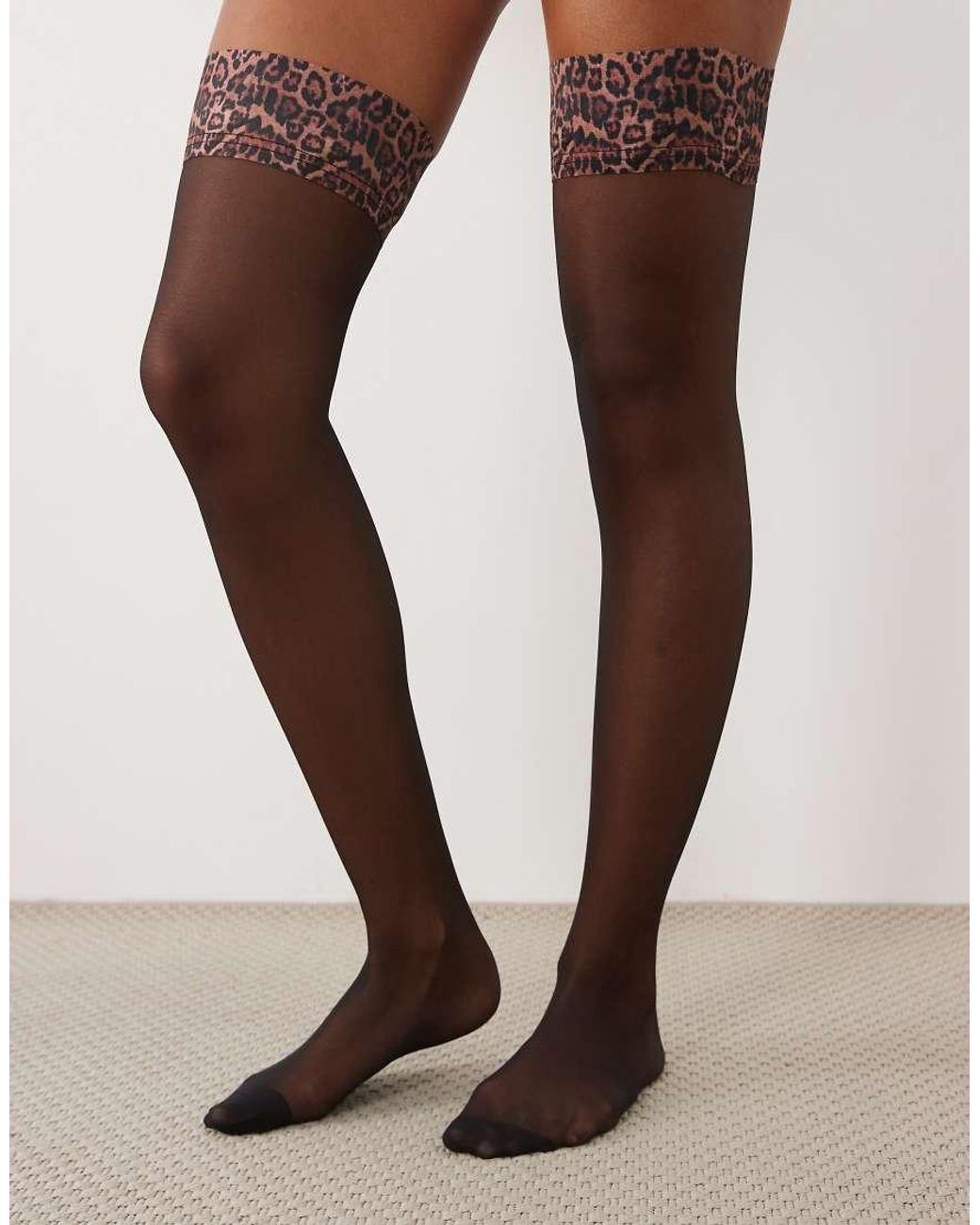Ann Summers Top Hold-Ups Met Luipaardprint in het Brown