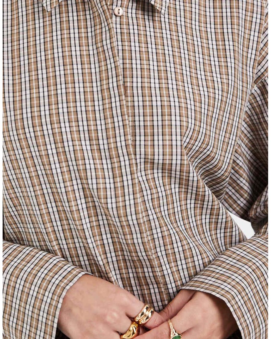 JJXX Brown Poplin Shirt