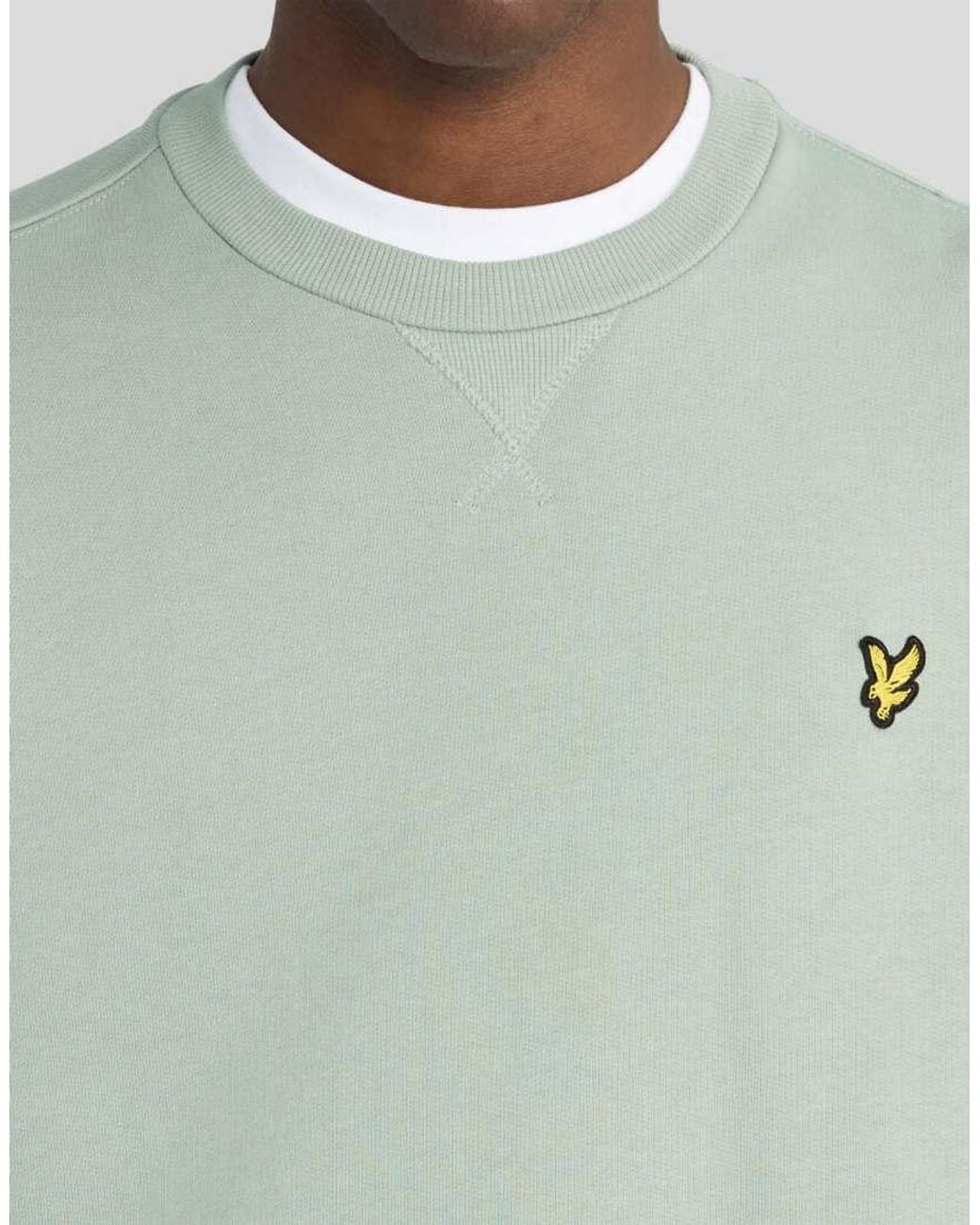Lyle & Scott Green Mid Layers Heavyweight Loopback Crewneck Sweatshirt for men