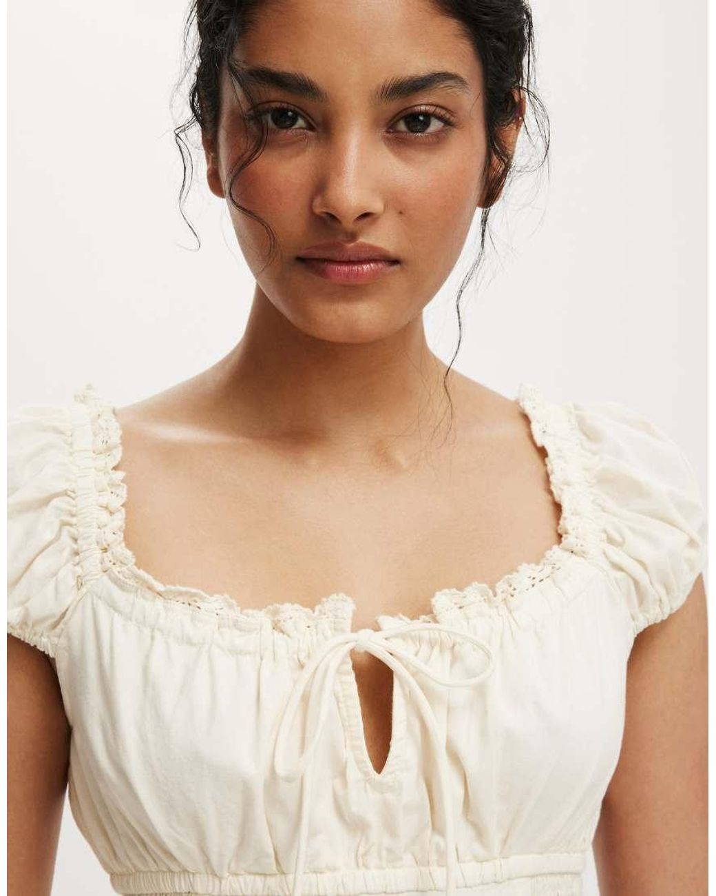 Cotton On Natural Charlotte Mini Dress