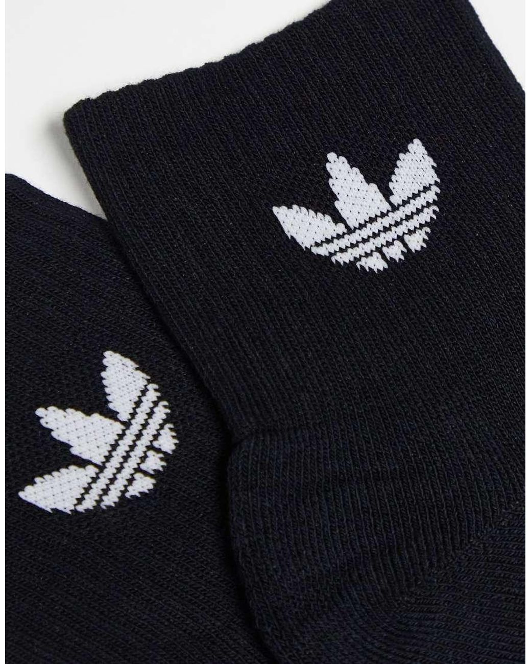 Adidas Originals Black 6 Pack Crew Socks