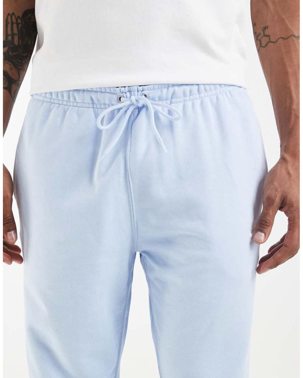 Nike White Club French Terry Cuffed jogger for men