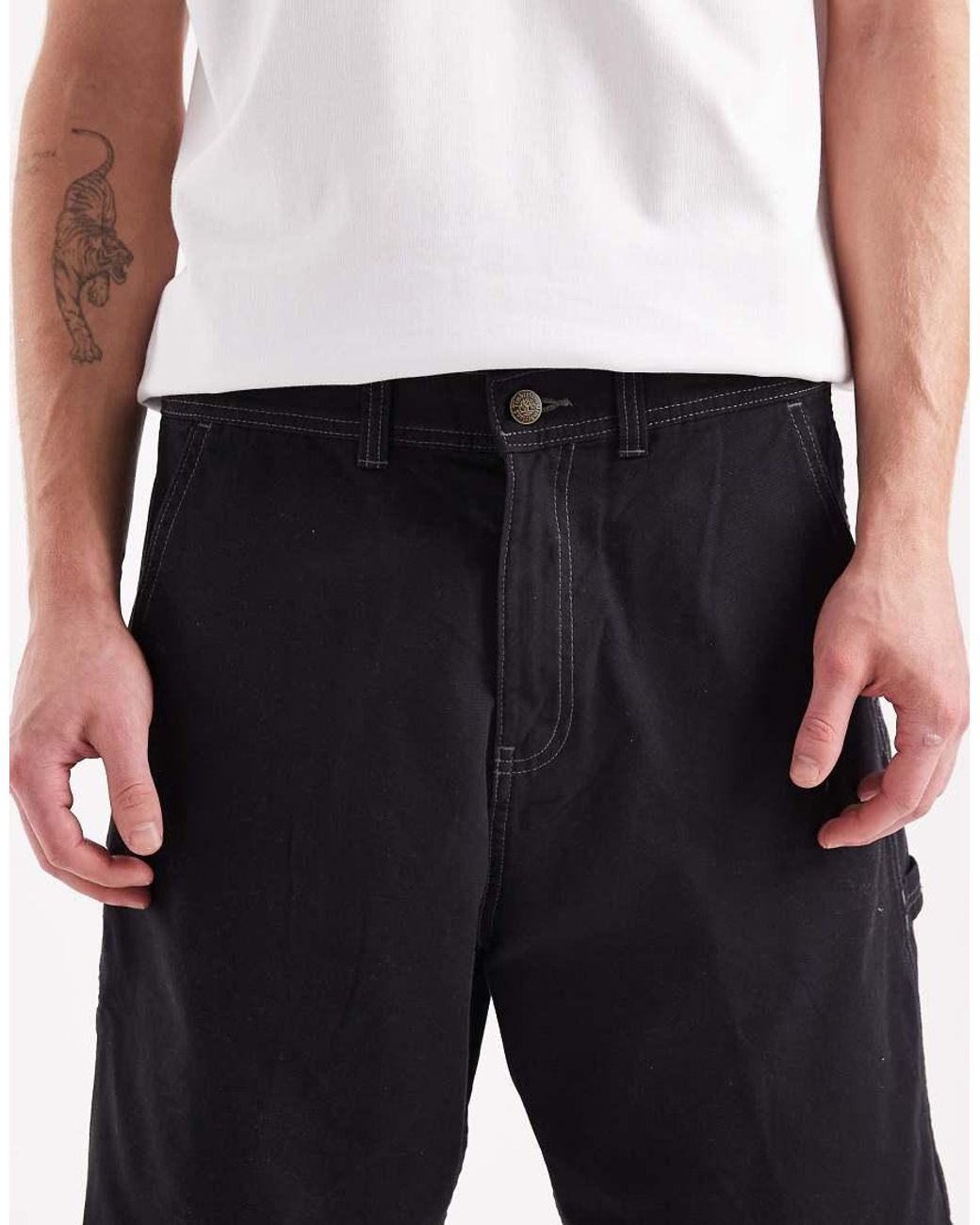 Timberland White Washed Duck Canvas Carpenter Short for men