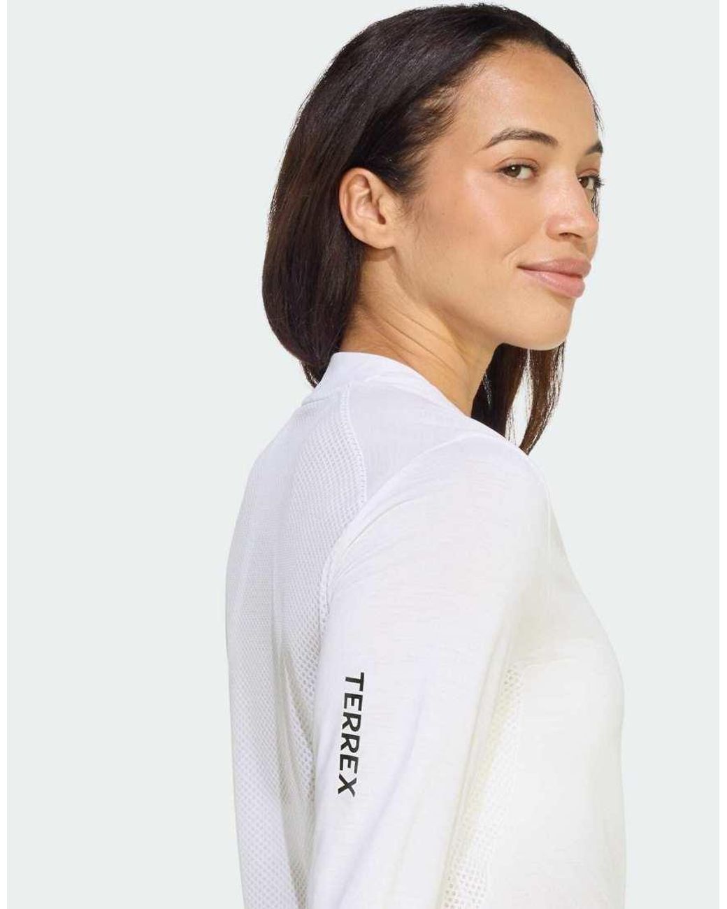 Adidas Originals White Terrex Xperior Climacool+ Long Sleeve T-Shirt