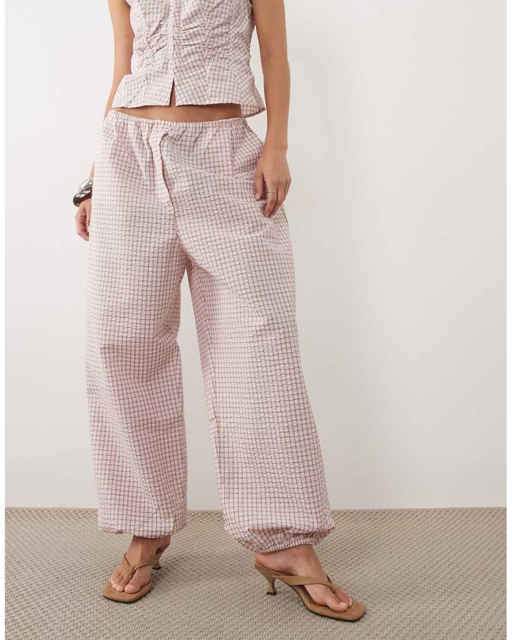 Mango Franchy Ballonbroek Co-Ord in het Pink