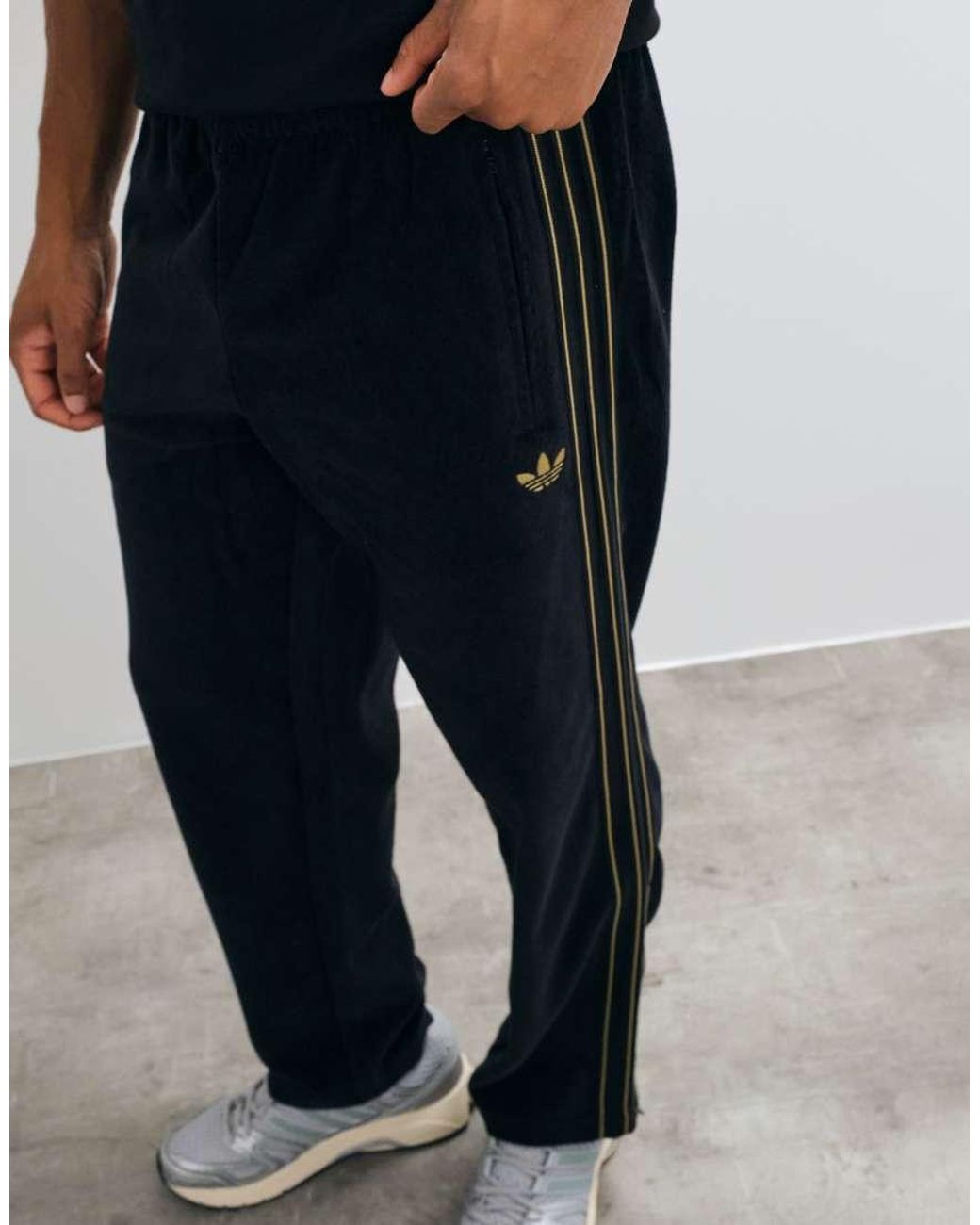 Adidas Originals Blue Firebird Velour Track Pants