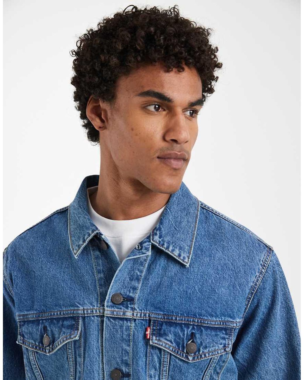 Levi's Blue Relaxed Fit Denim Trucker Jacket for men