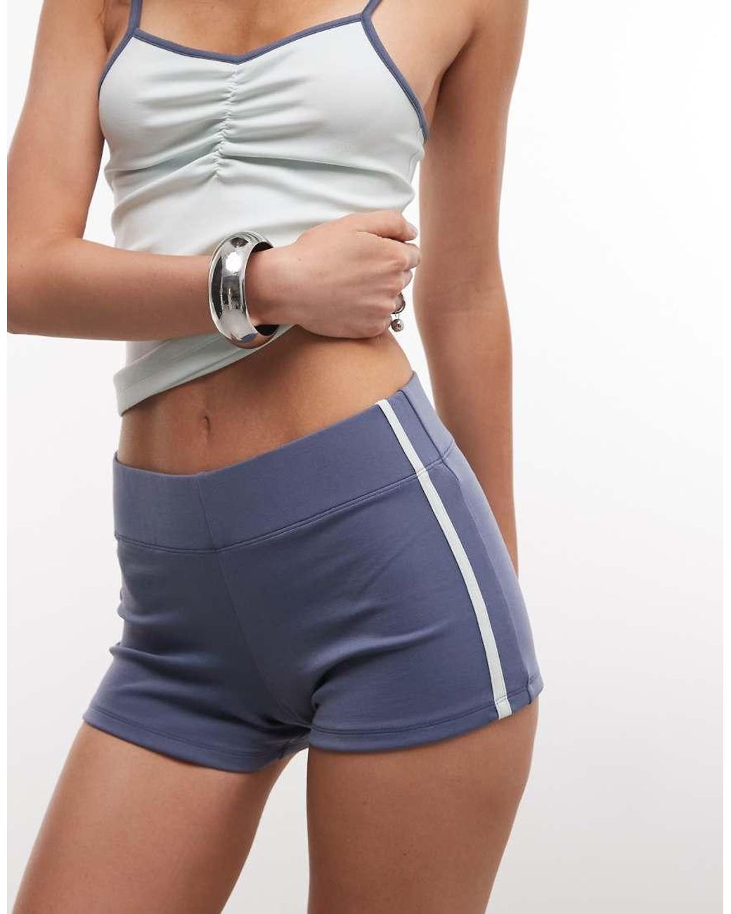 Collusion Blue Sporty Booty Short Co Ord