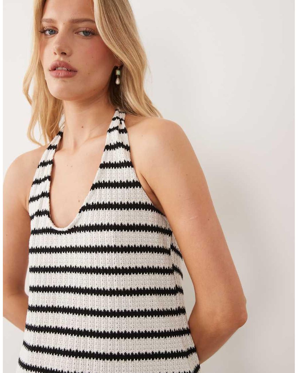ASOS White Sleeveless With V Neck Co-Ord Top