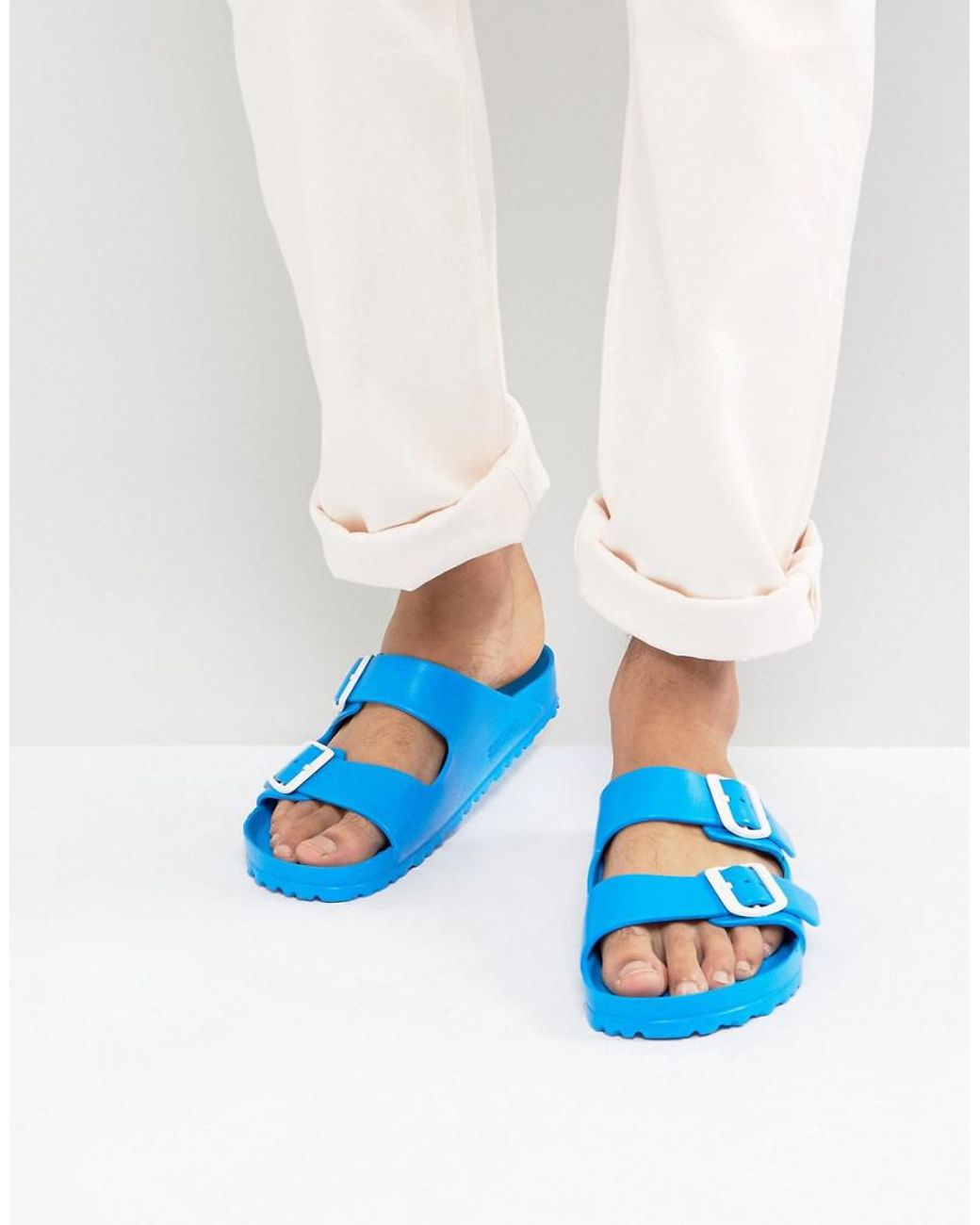 Birkenstock Arizona Eva Scuba Blue Sandals for Men | Lyst Canada