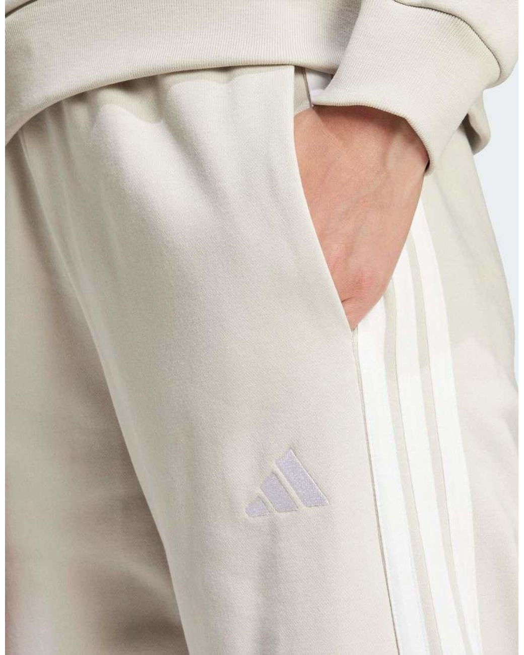 Adidas Originals Natural Essentials 3-Stripes Open Hem French Terry Pants