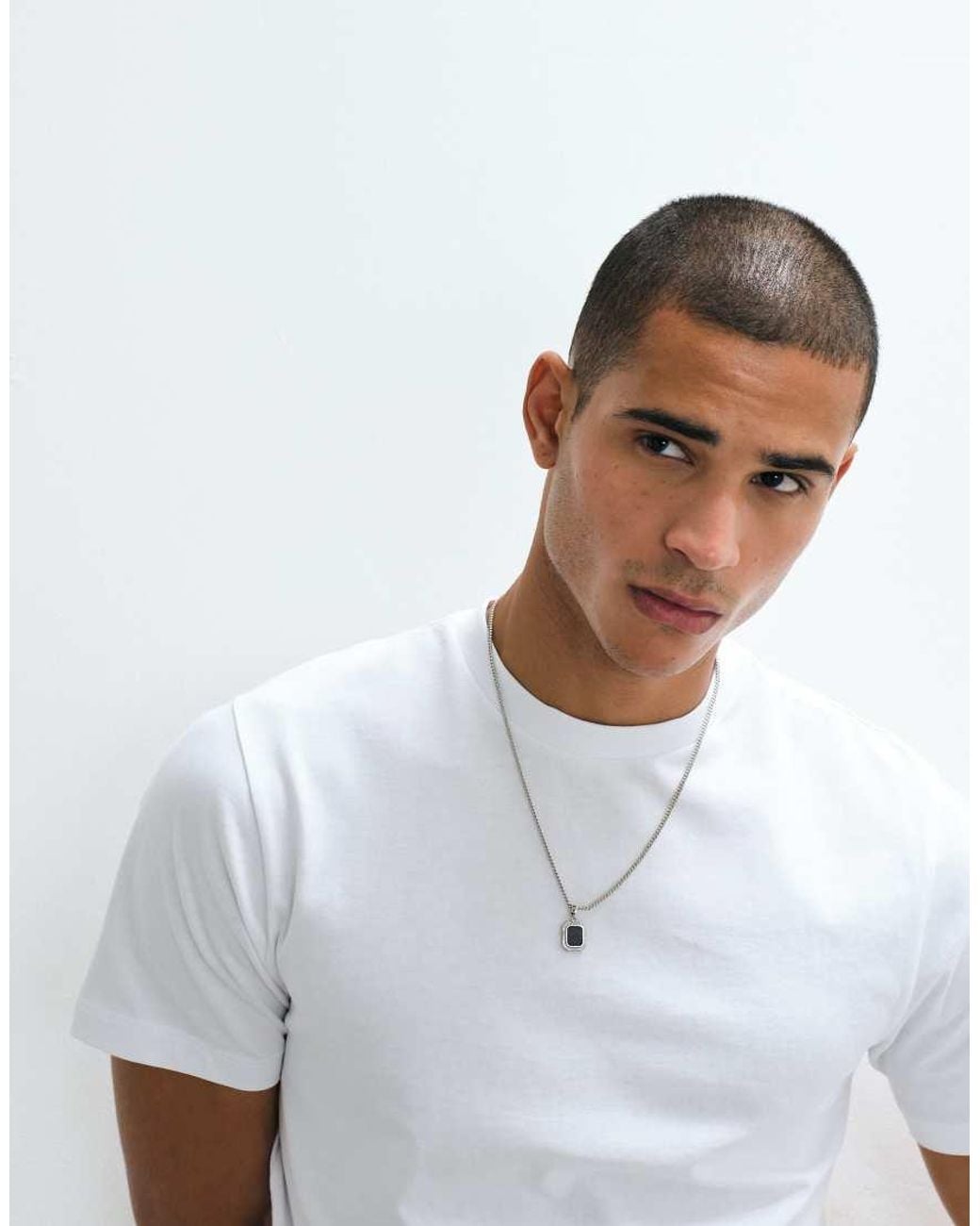 ASOS White Regular T-shirt With Star Graphic for men