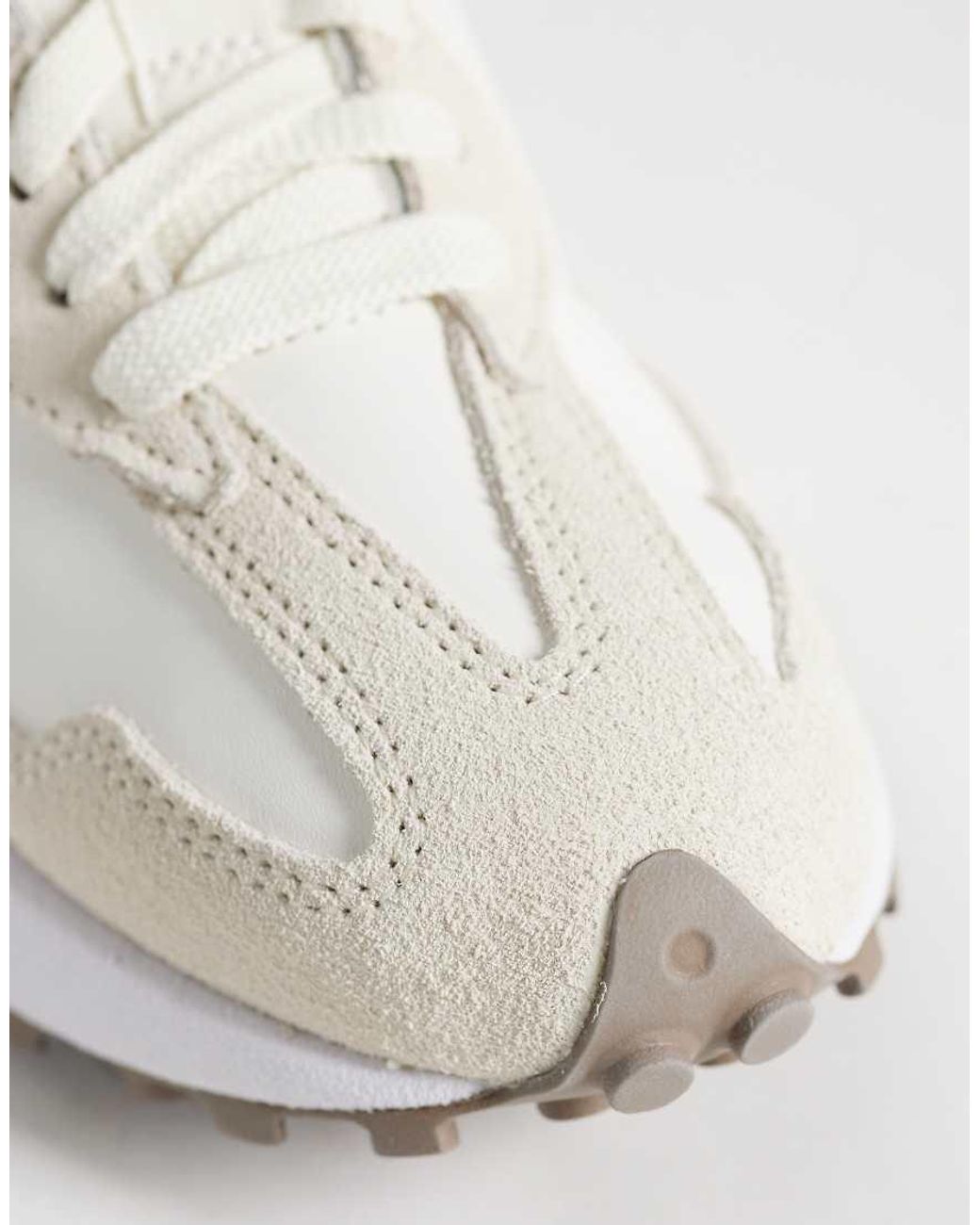 New Balance White 327 Sneakers