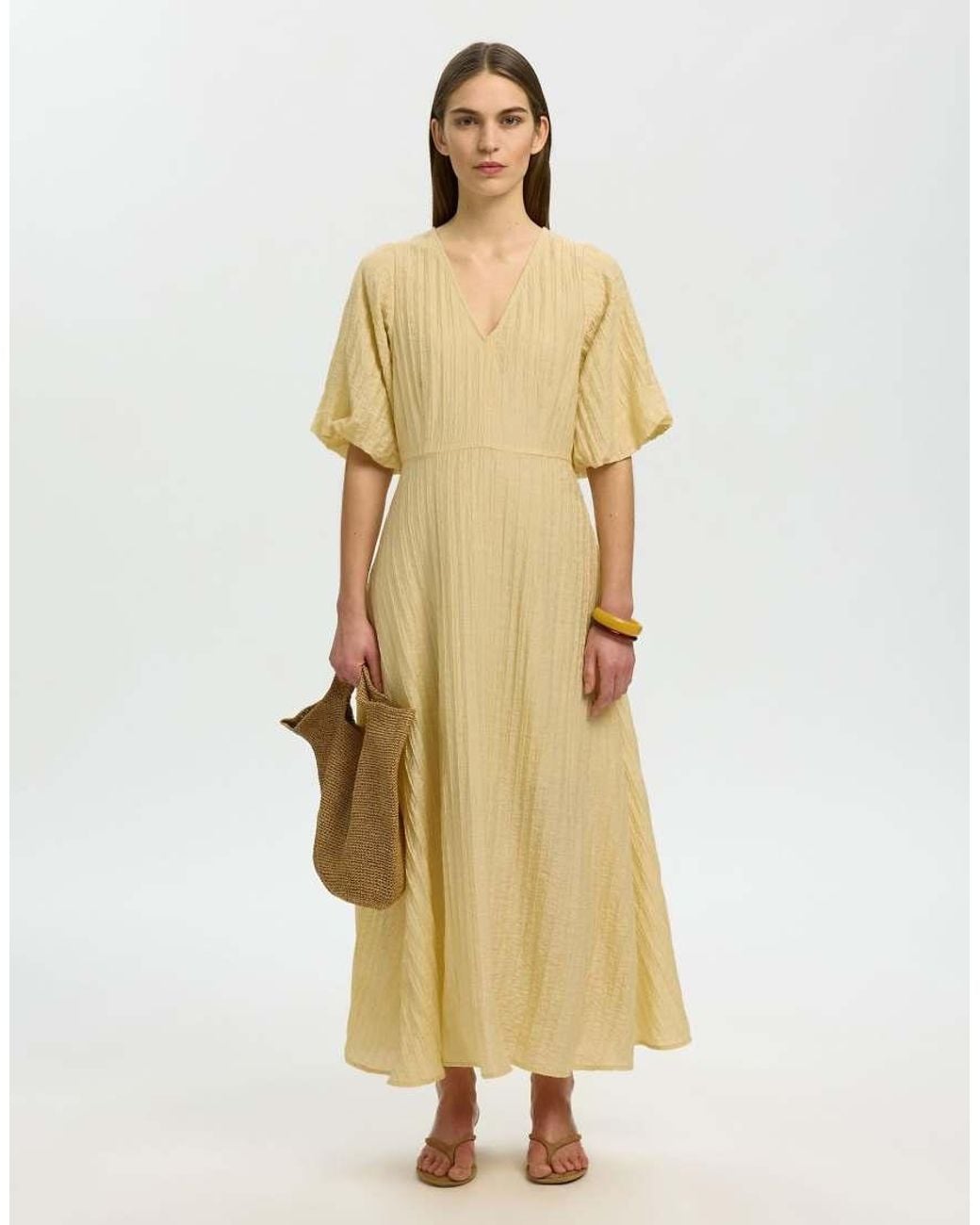 SELECTED Metallic Midi Dress