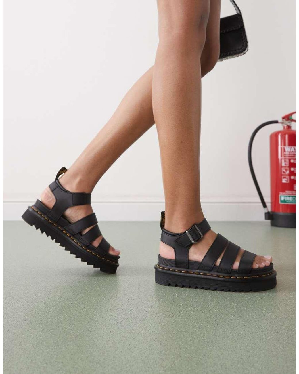 Dr. Martens Black Blaire Sandals