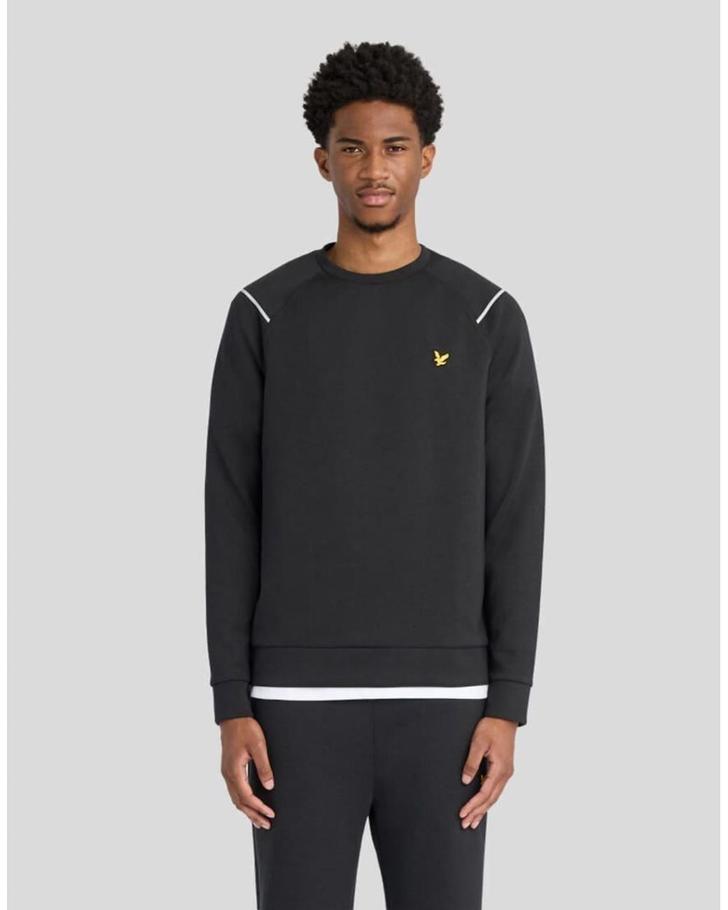 Lyle & Scott Gray Mid Layers Neoprene Crew Neck for men
