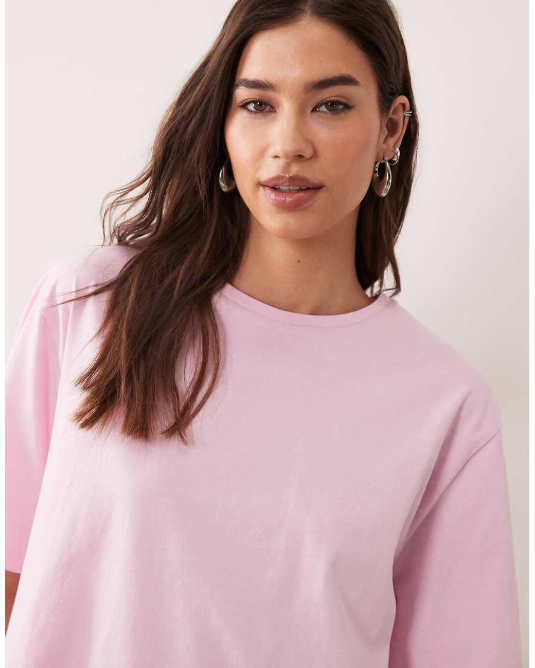ASOS Pink Mix & Match Cotton Oversized Pyjama Tee