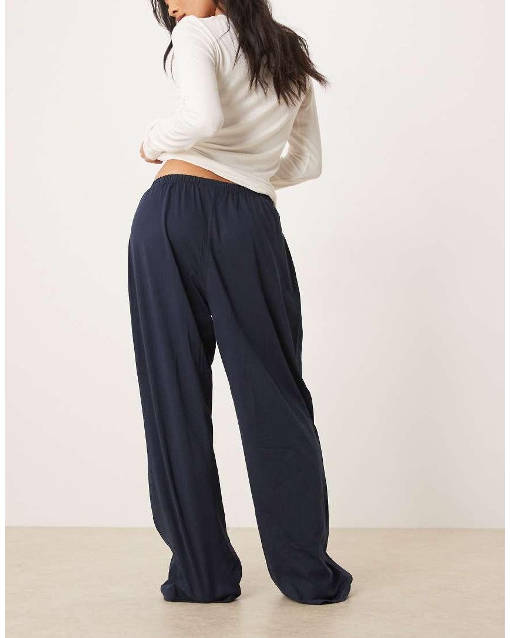 ASOS Blue Asos Design Petite Mix & Match Cotton Pajama Pants