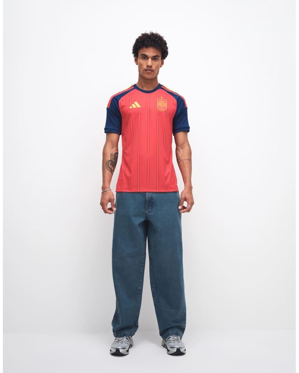 Adidas Originals Red Adidas World Cup Spain 25/26 Home Jersey for men