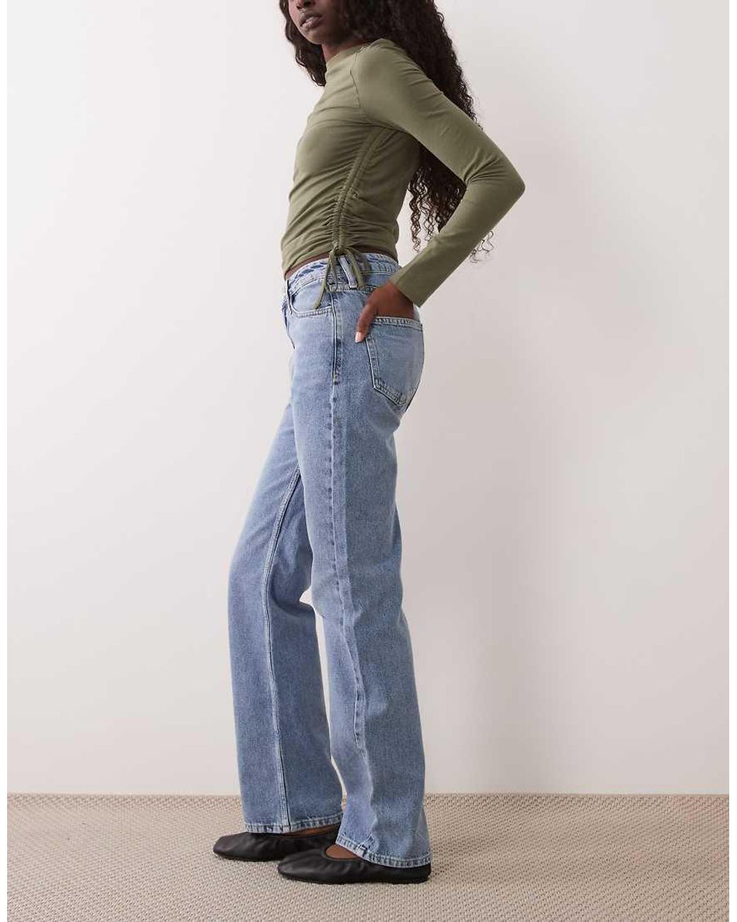 ASOS Blue Straight Leg Jean